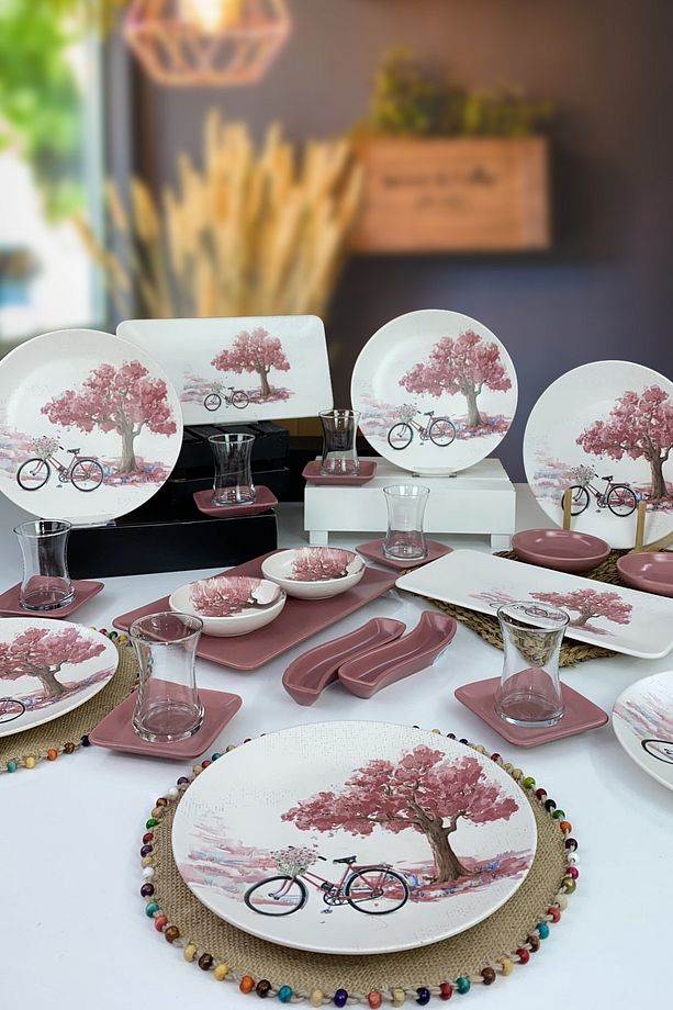 Bicycle 27 Parça 6 Kişilik Kahvaltı Takımı - 1