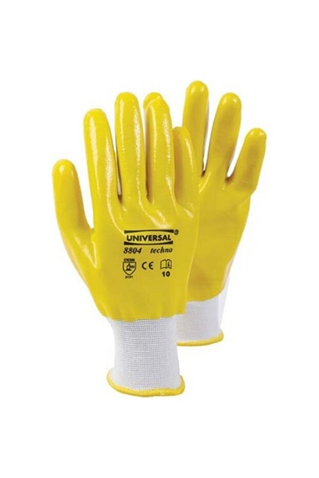Üniversal Eldiven 8804 Su Geçirmez Nitril Eldiven No: 9 - 1