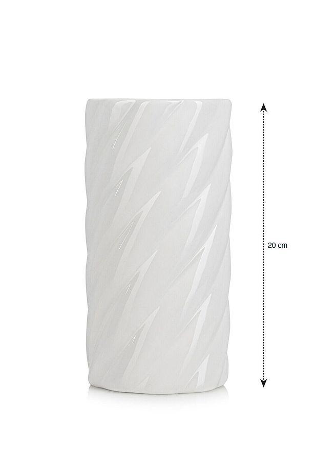 LCW HOME Ekru Seramik Vazo 20 Cm - 4