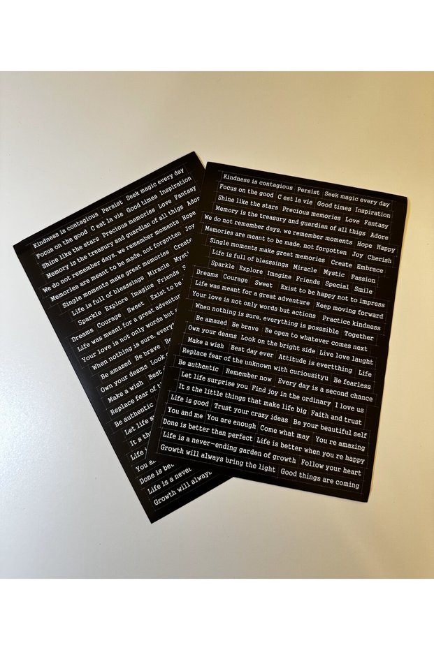 English Word Phrase Sticker Scrapbook Journal Scrapbooking 8/8