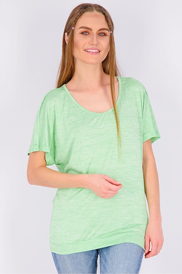 Women Sportswear Fit Functional Short Sleeve T-shirt, Green