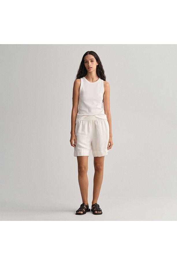 Kadın Bej Relaxed Fit Şort - 1