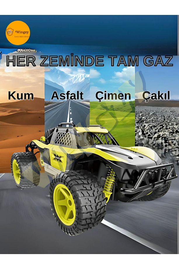 Drift ve Offroad Macerası – Yüksek Hız, Güçlü Çekiş, Tam Kontrol ve 2.4 GHz Teknolojiyle! - 2