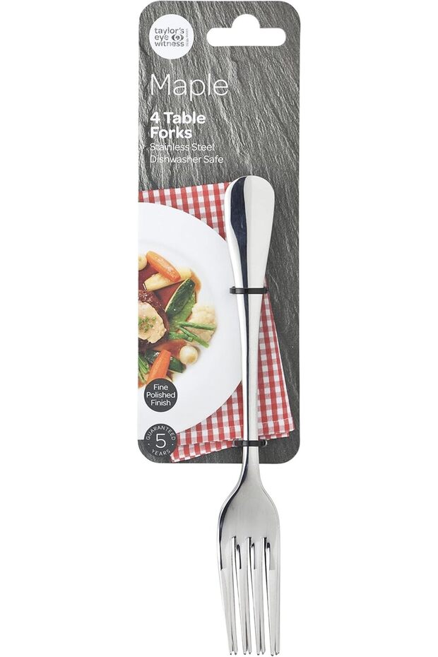 TEW 4PCS STAINLESS STEEL TABLE FORKS