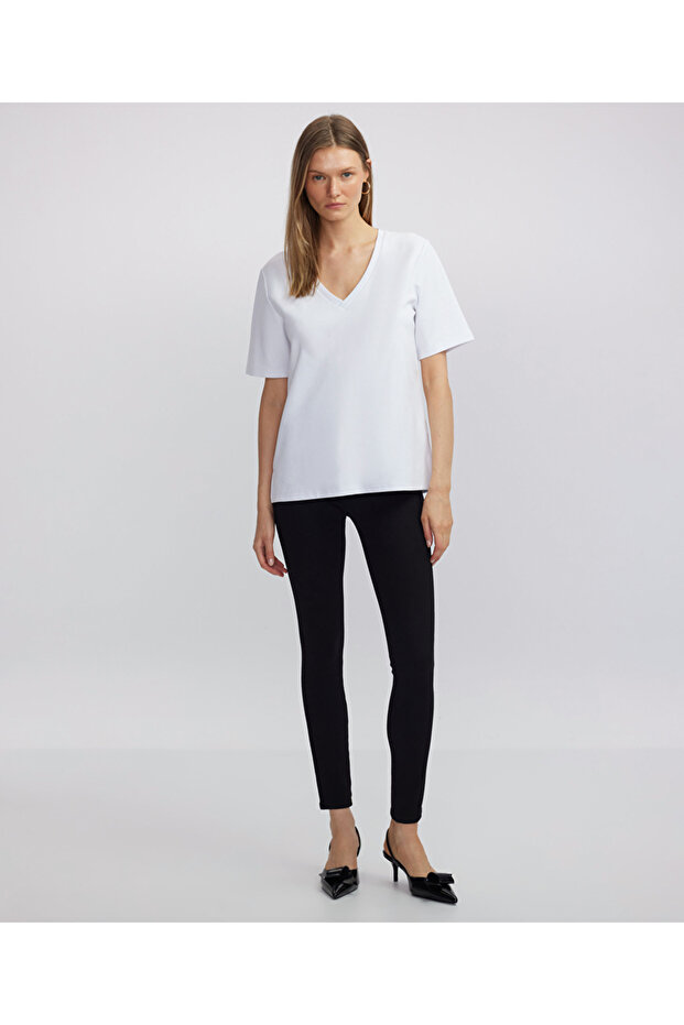 V yaka basic tişört - 2