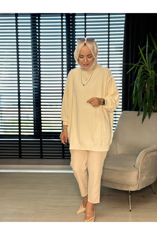 40430 TRİKO KREM STD - 2