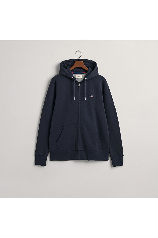 Erkek Lacivert Regular Fit Kapüşonlu Sweatshirt - 4