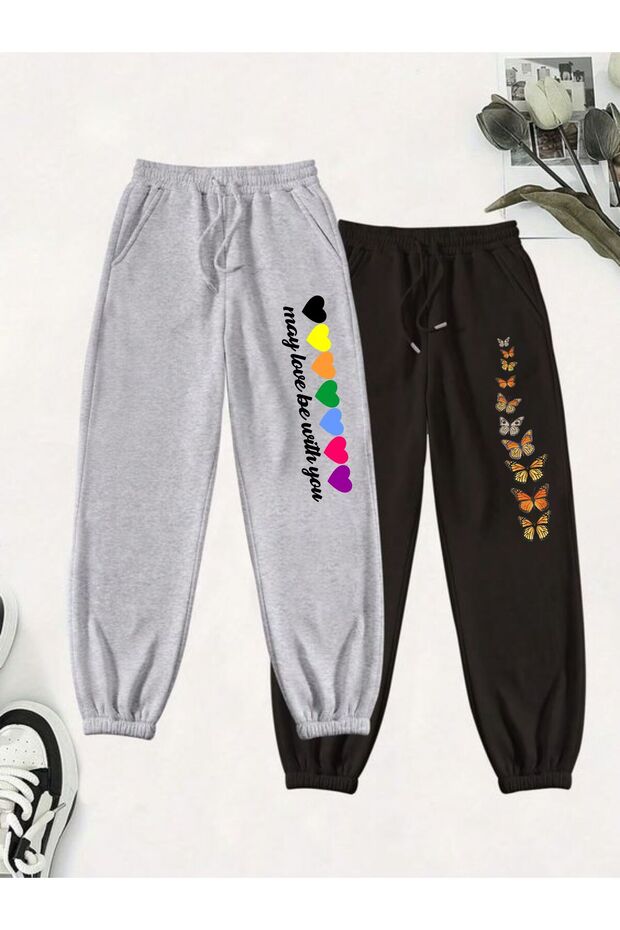 Double Tracksuit Pants Jogger Women / Girls