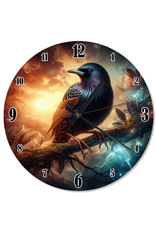 Crow Dawn Analog Wall Clock - 1