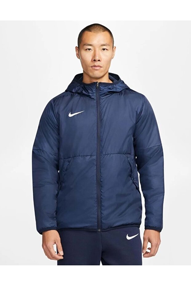 Cw6157 Nk Thrm Rpl Park20 Fall Jacket Men's Casual Coat with Fleece Inside Blue