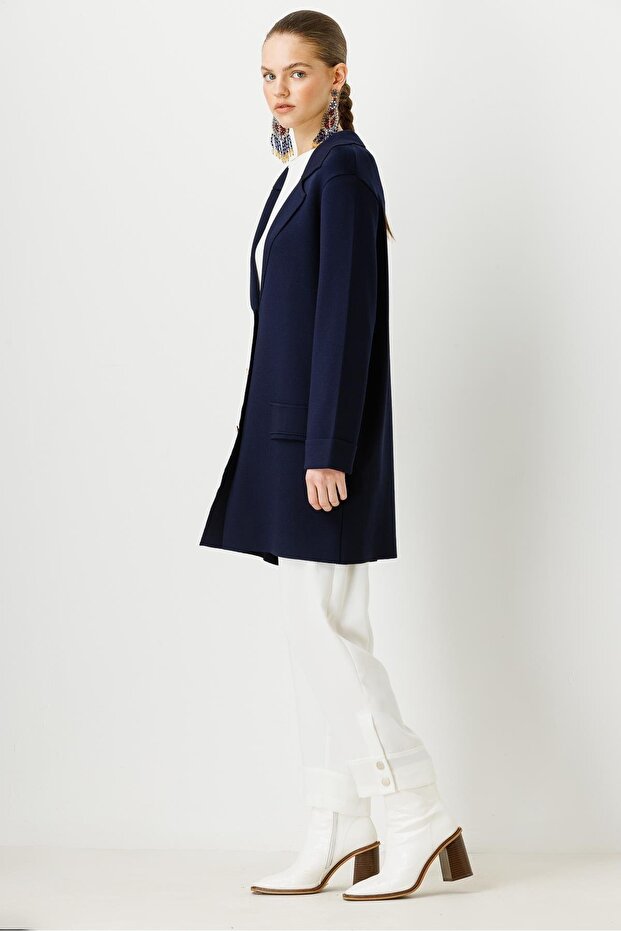 Triko Ceket Lacivert - 5