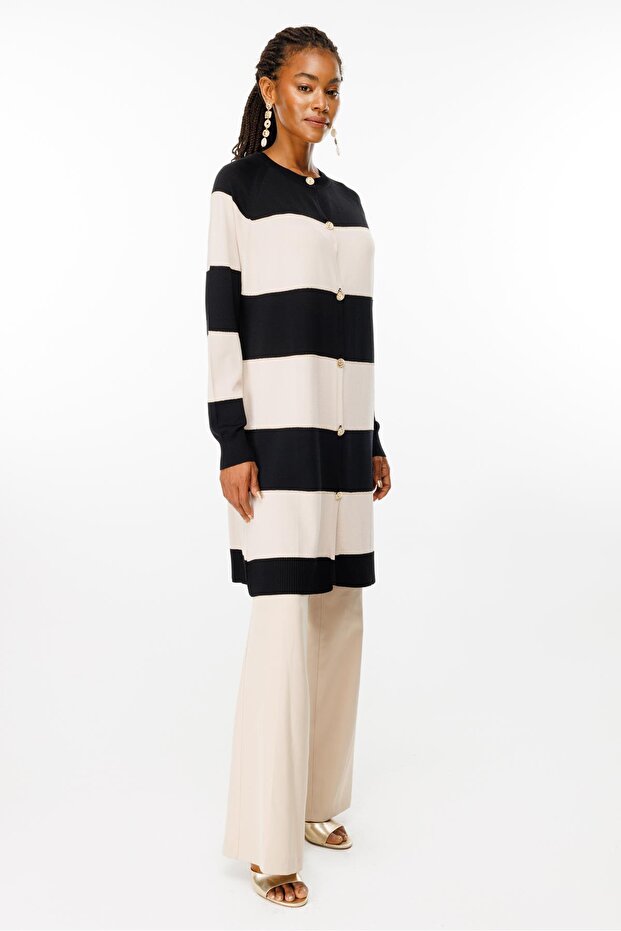 Triko Hırka SİYAH TAŞ - 1