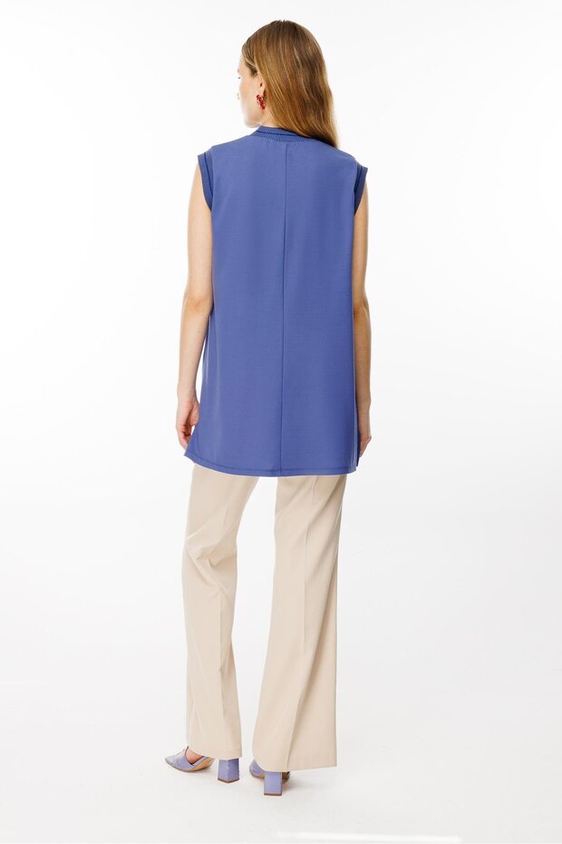 Kolsuz Tunik Mavi - 8