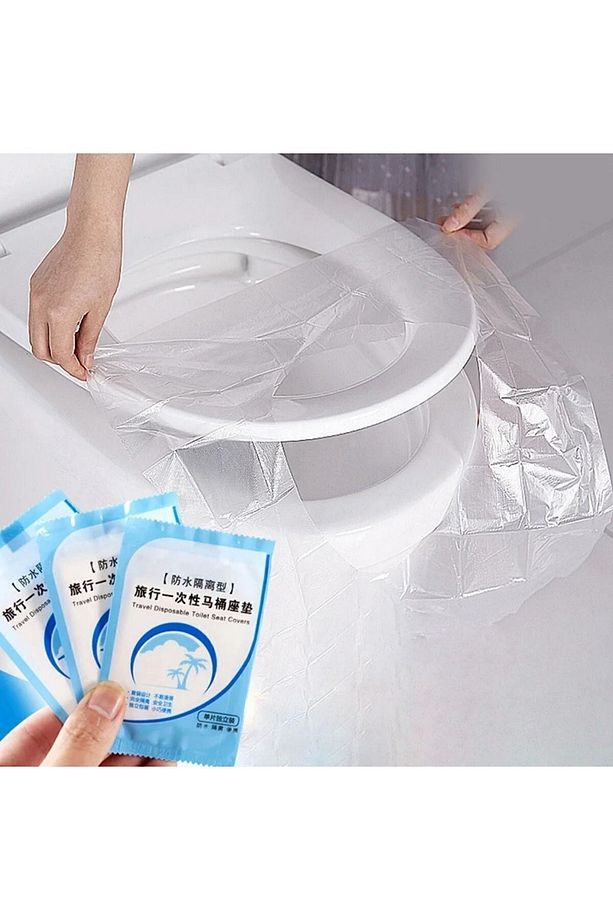 50 Adet Kullan at Klozet Örtüsü Klozet Poşeti Klozet Kapak Örtüsü Dispenseri - 7