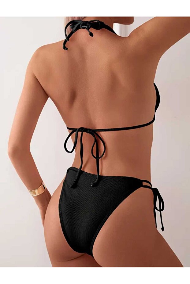طقم بيكيني موديل مطرز - 2