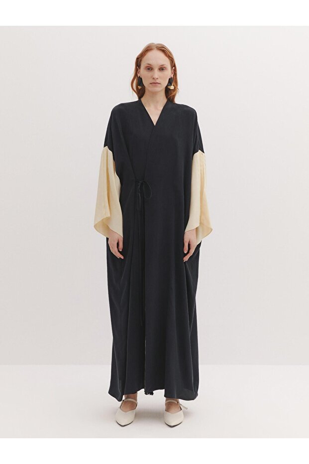 Double Colored Abaya - 1