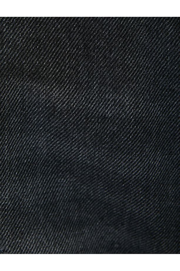 Mini Kot Şort Yıpratmalı Cepli Standart Bel - 6