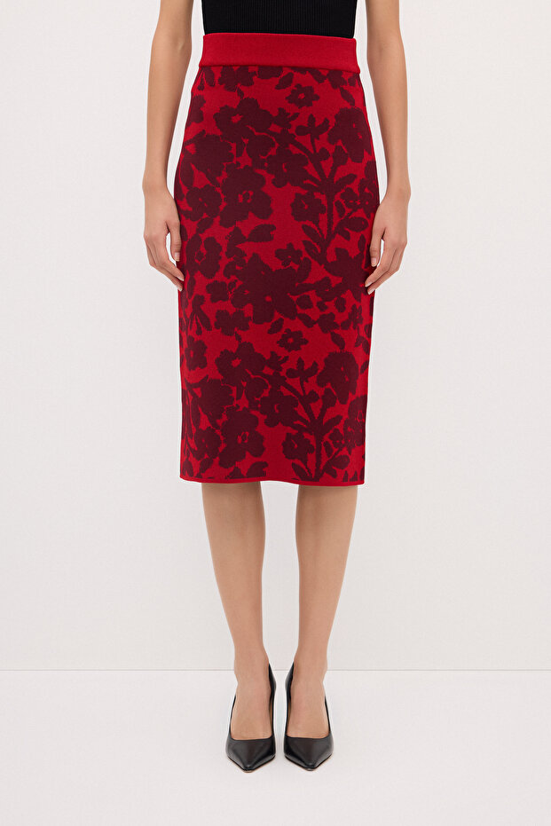 Desenli Triko Etek - 3