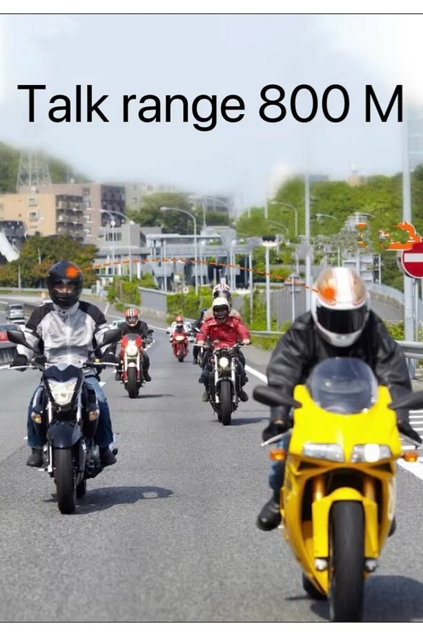 İNTERCOM TWS VERSİYON ÇİFT KULAKLIK EŞLEŞME 2 KASK ARASINDA BAĞLANTI MOTORSİKLET BLUETOOTH KULAKLIK - 5