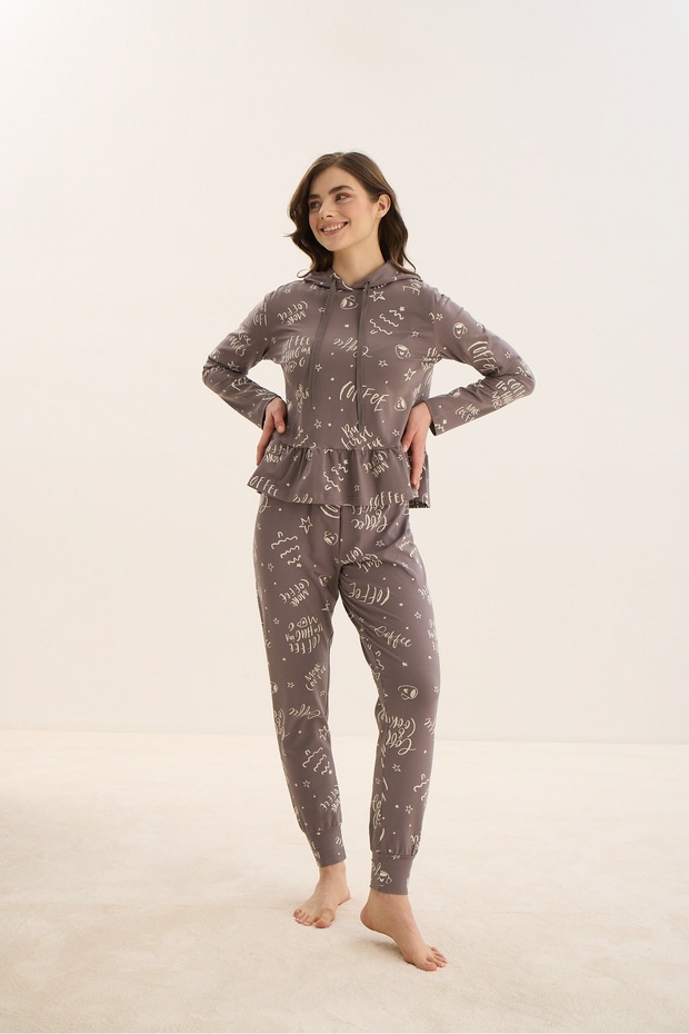 15984 بدلة بيجامة بغطاء للرأس - 2