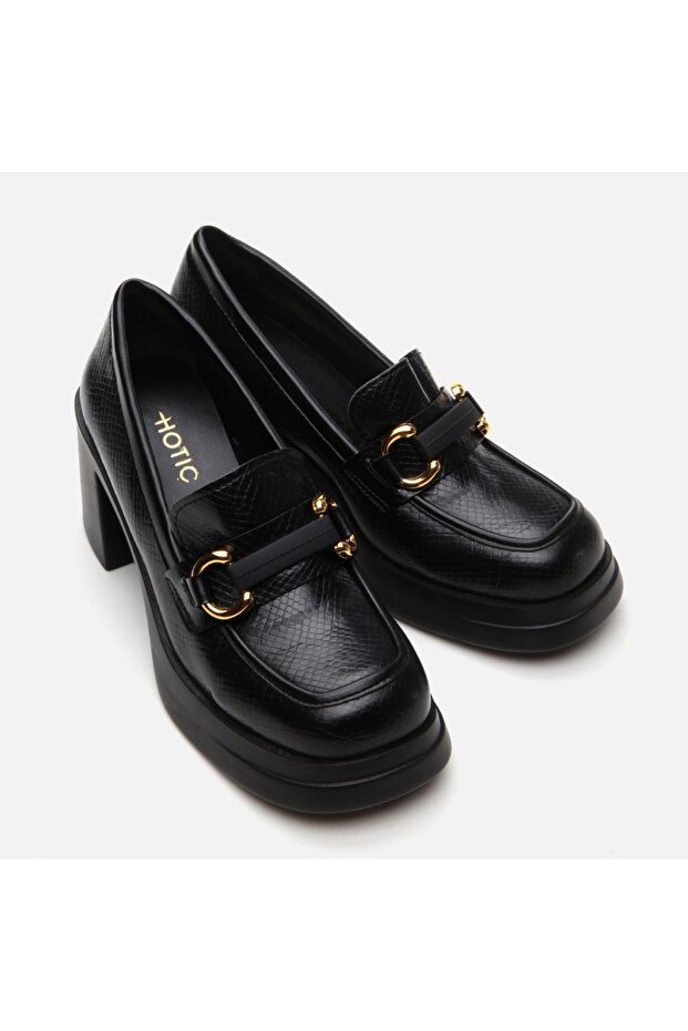 Czarne damskie mokasyny - 4