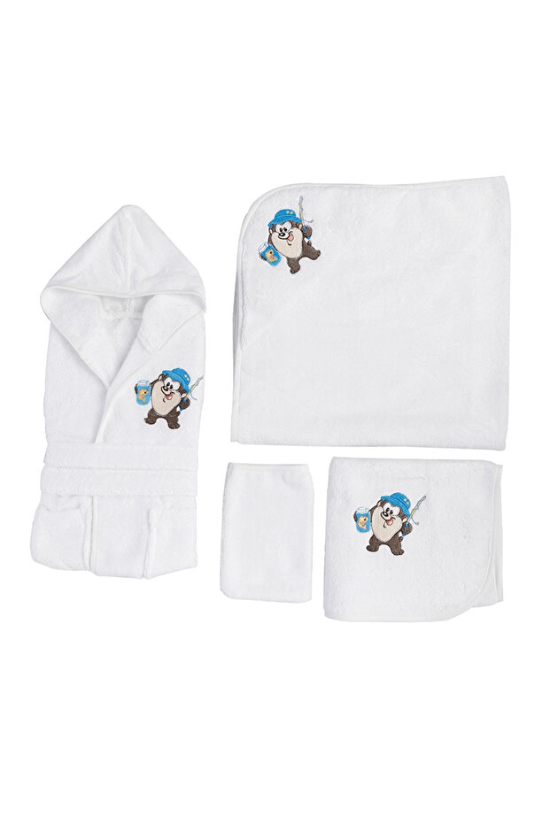 Tazmania Bachelor Embroidered Bamboo Newborn Baby Set