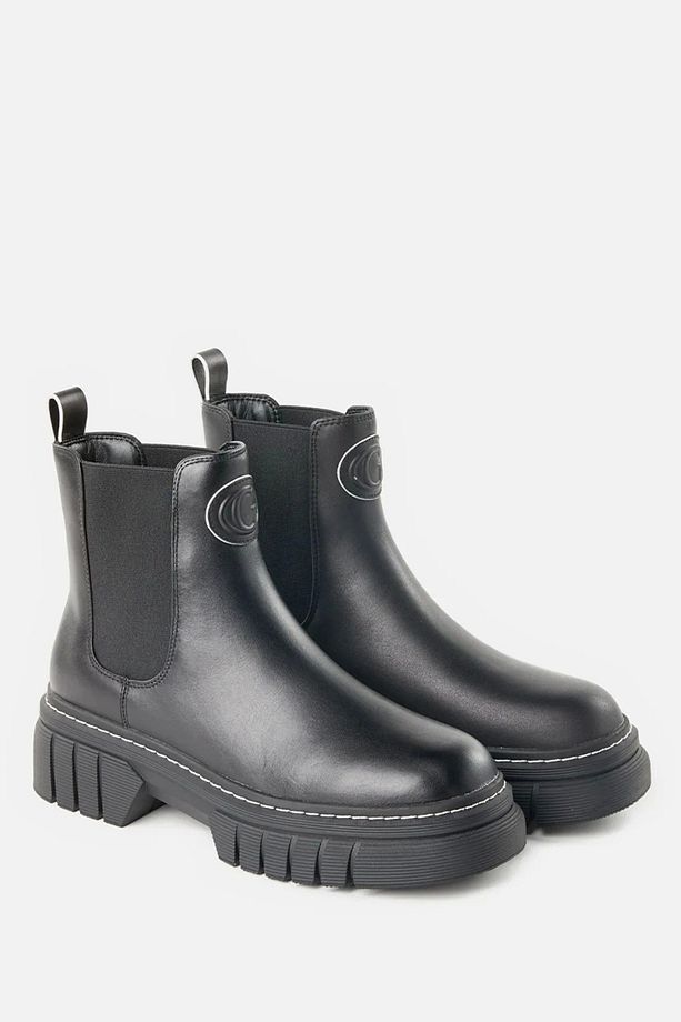 Deri Siyah Bot FLFALSLEA10-BLACK - 2