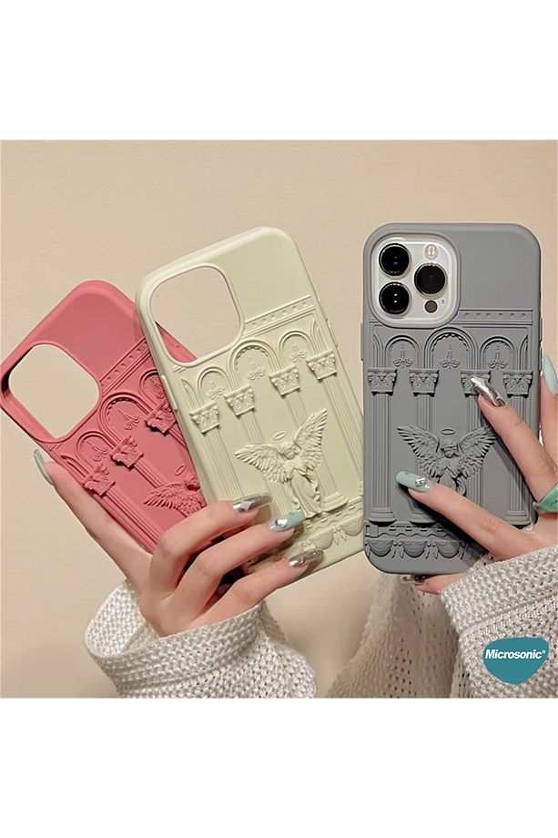 Apple iPhone 11 Kılıf Praying Angel Bej - 3