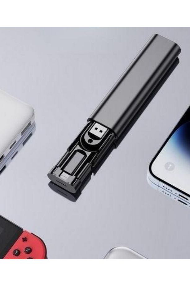 Kutulu Otomatik Bas Aç Type-c Micro Lightning Usb Sim kart Açma Aparatlı Dönüştürücü Kablo Seti - 2