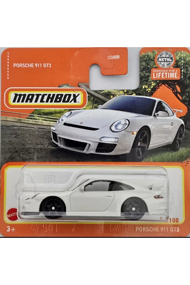 Matchbox 1/64 Porsche 911 Gt3 White Toy Car Collection Model