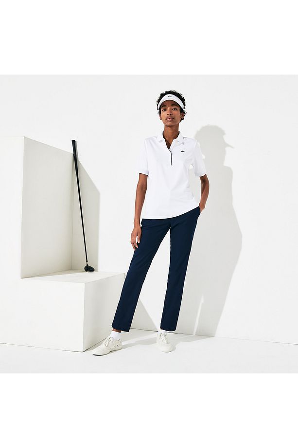 Kadın Slim Fit Beyaz Polo - 5