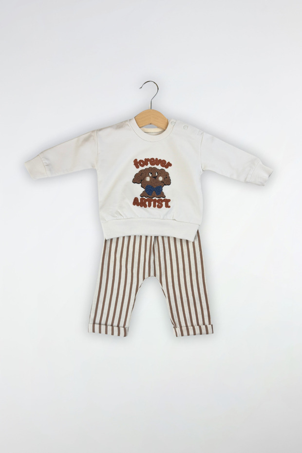 بدلة رجالية مزدوجة بنمط كلب - 1