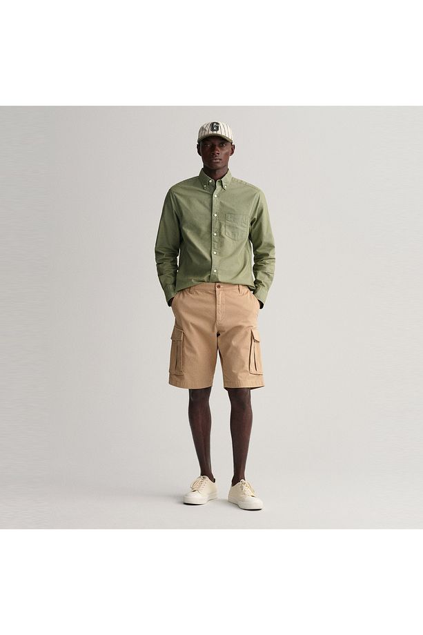 Erkek Bej Relaxed Fit Şort - 5