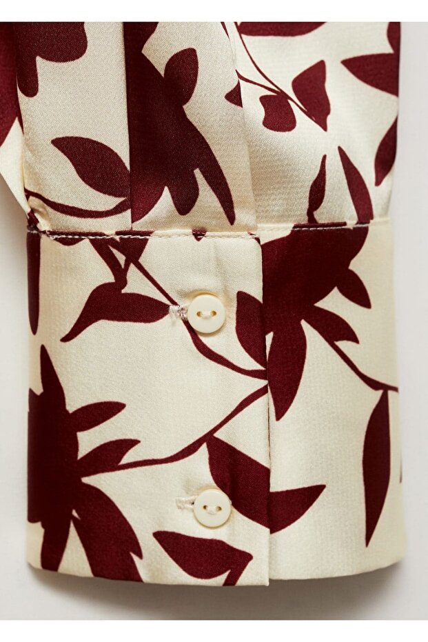 Çiçek desenli gömlek - 5