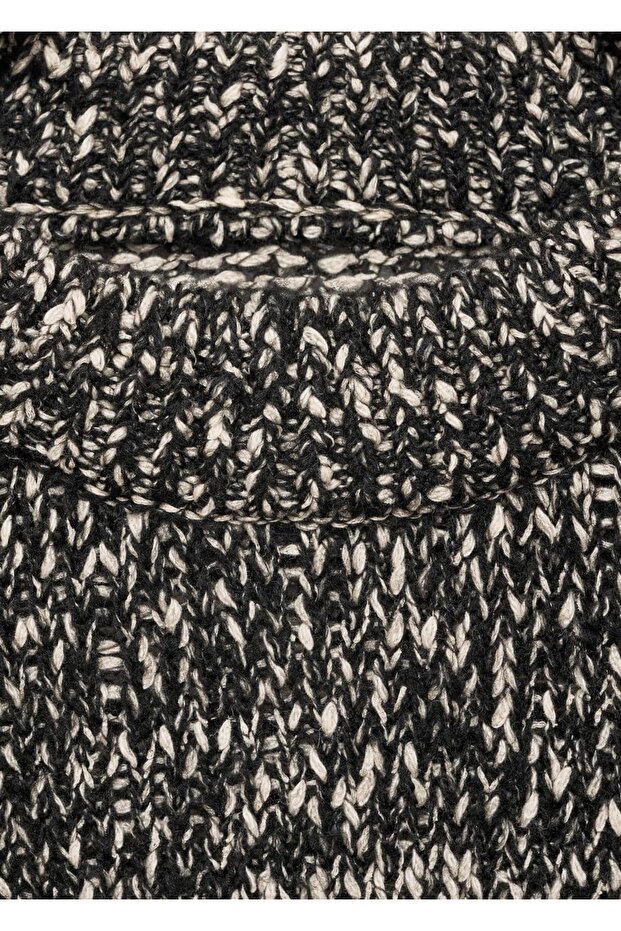 Kırçıllı yuvarlak yaka kazak - 7