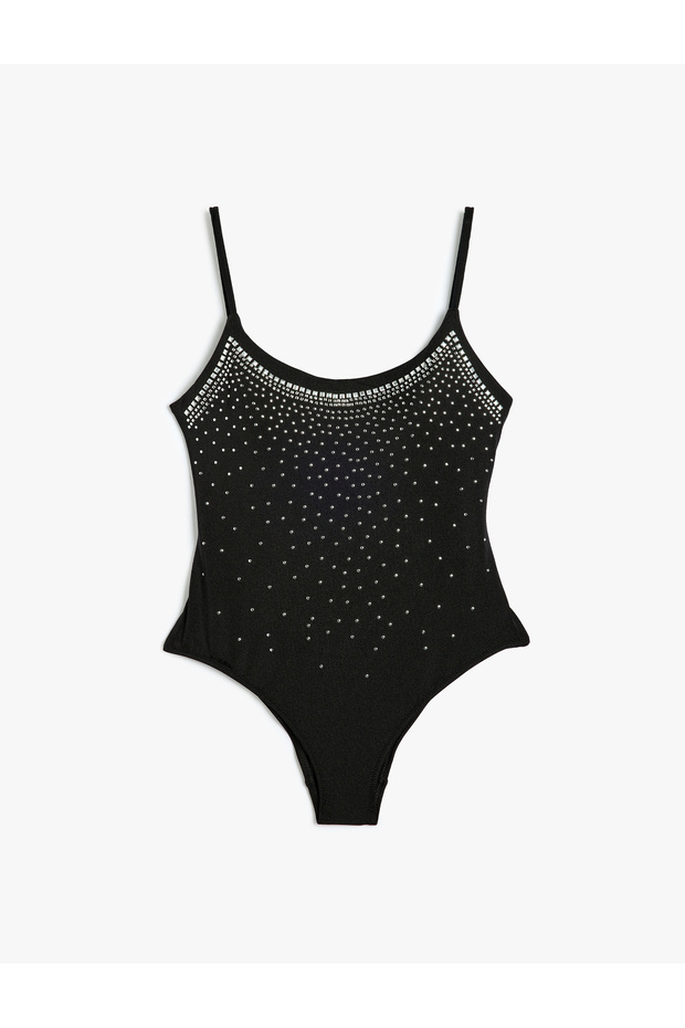 Stoned Swimsuit Thin Strap Slim Fit