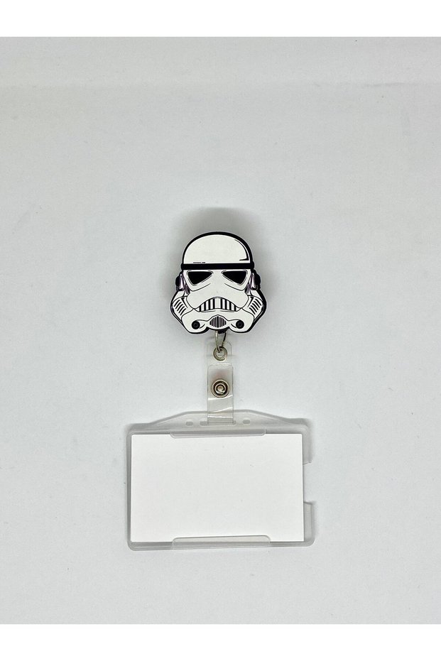 Galaxy Warriors White Warrior Themed Yoyo Card Holder Yoyo Id Badge Holder