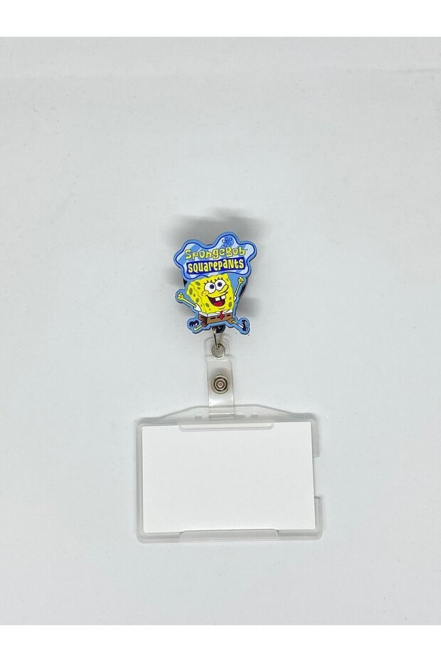 Sponge Themed Yoyo Card Holder with Square Pants Yoyo Id Badge Holder