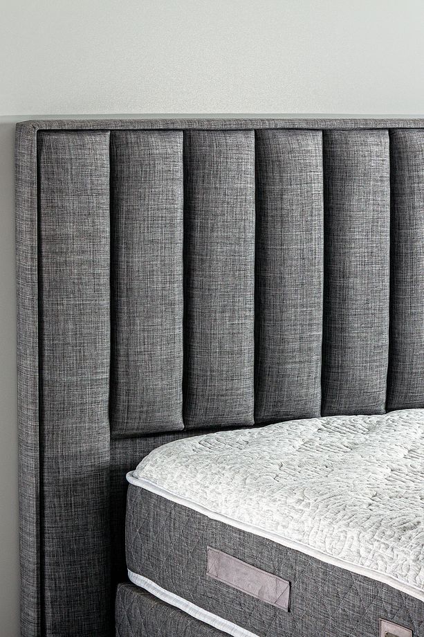 Quatro Plus Lüks Yatak Seti - Çift Kişiilk Yaylı Visco Yatak, Metal Baza ve Başlık Takımı 3'lü Set - 5