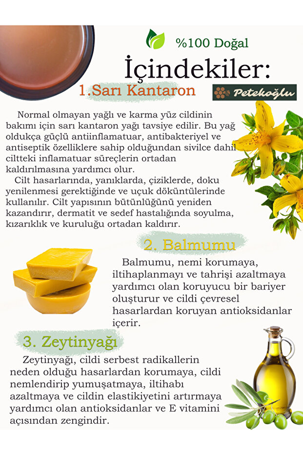 Sarı Kantaron Cilt Bakım Onarım Kremi El Yapımı 100 ml - 5
