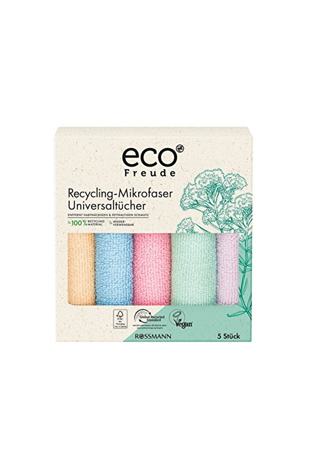 - Mikrofiber Bez - Geri Dönüştürülmüş - 5'li - 1