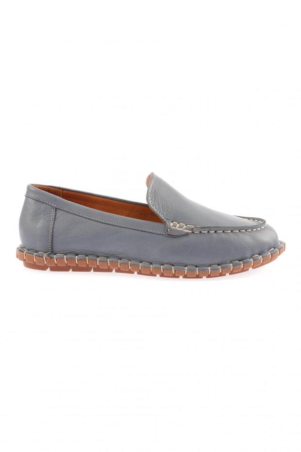 603-23y Women's Sewing Detailed Loafer Shoes