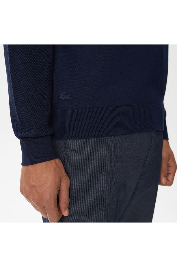 Erkek Regular Fit Bisiklet Yaka Lacivert Triko - 6