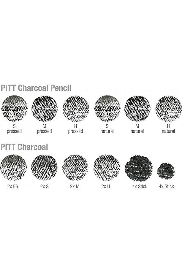 Pitt Charcoal 24'lü Işlenmiş Kömür Set / 112978 - 2