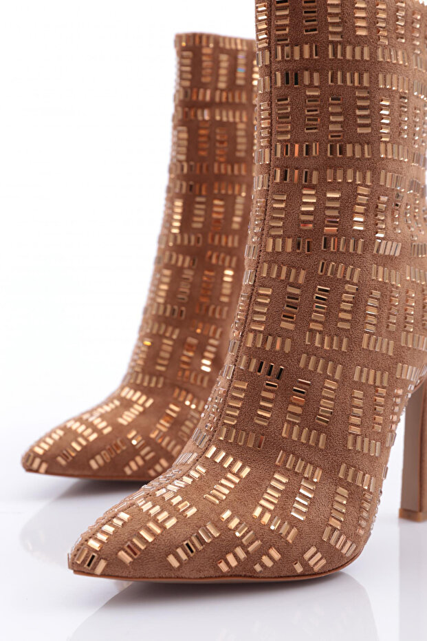 Kadın Topuklu Bot Taba Taba 39733210 - 4