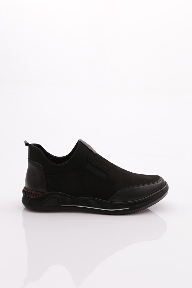 Men's Comfort Shoes Black Nubuck Genuine Leather 35131023210
