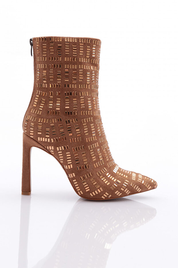 Kadın Topuklu Bot Taba Taba 39733210 - 1