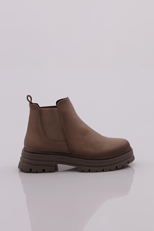 Kadın Lastikli Bot Bej 85621097 - 1