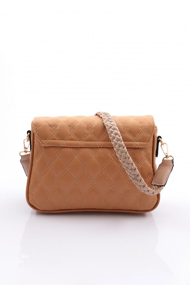 Kadın Sapı Örgülü Çanta Camel 112823210535102 - 3