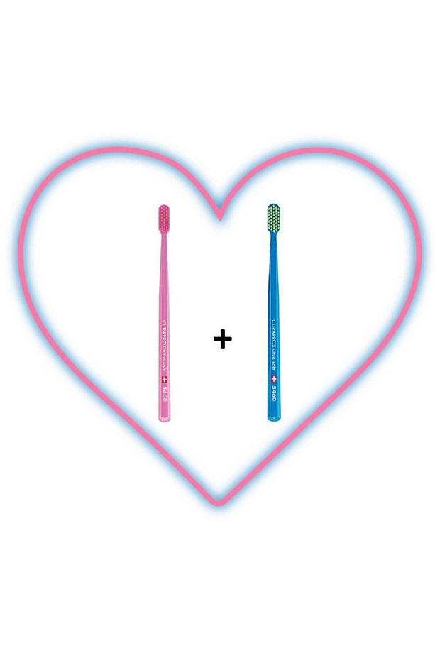 Cs 5460 Love 2 'li Pembe-mavi Diş Fırçası - 1